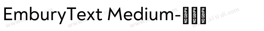 EmburyText Medium字体转换